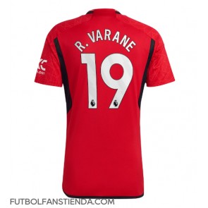 Manchester United Raphael Varane #19 Primera Equipación 2023-24 Manga Corta